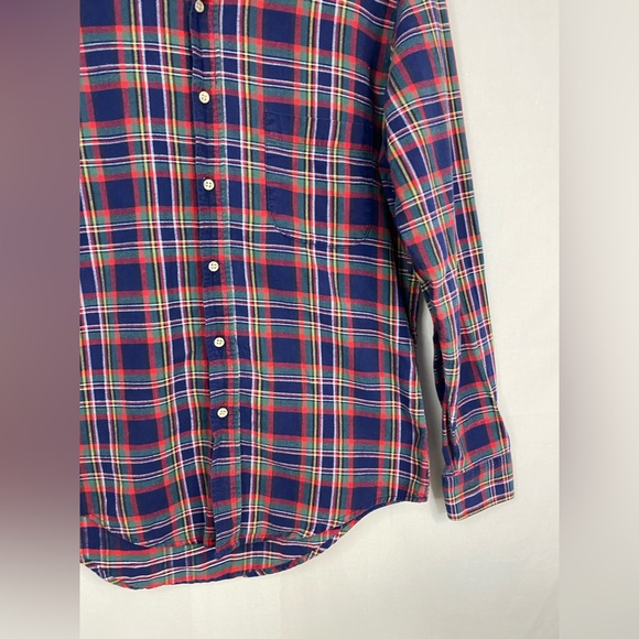 MASTER WEAVERS Vintage Shirt Flannel Button Up Long Sleeve Size Medium - Picture 5 of 10